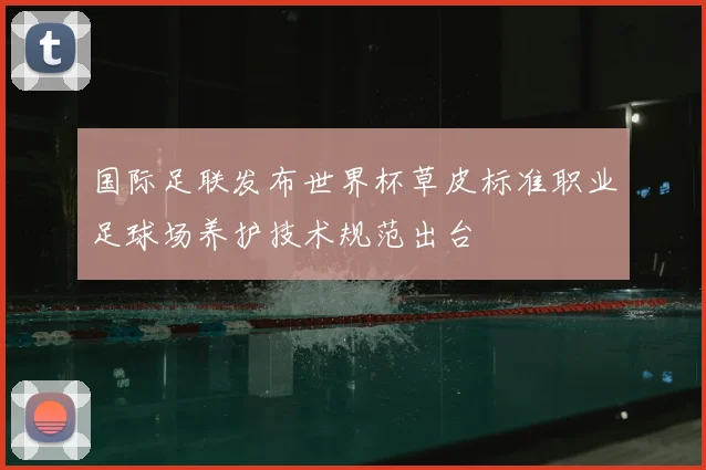 国际足联发布世界杯草皮标准职业足球场养护技术规范出台